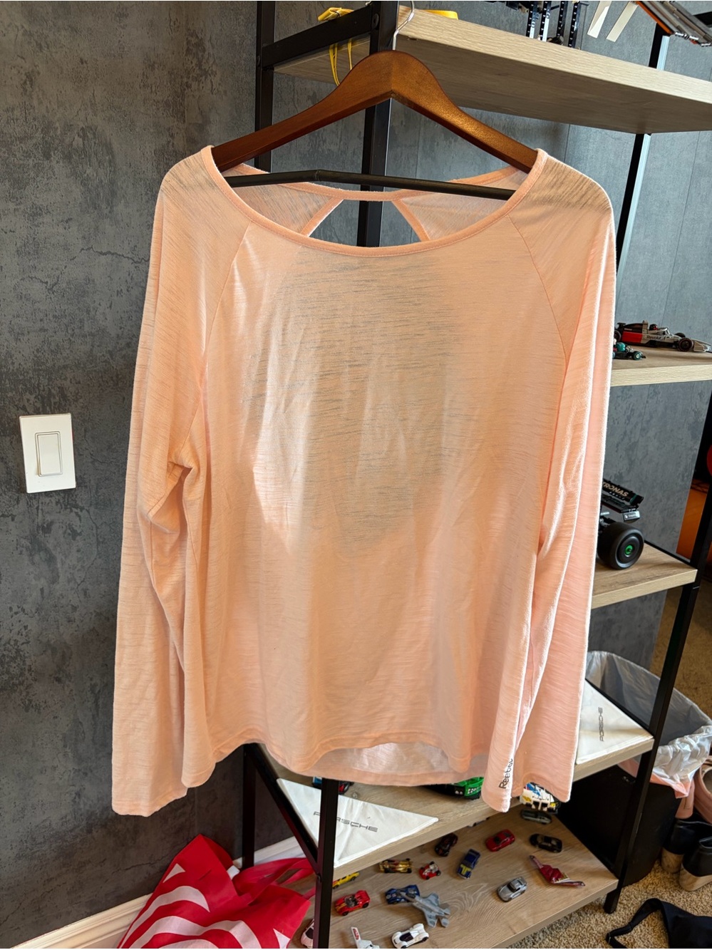 Reebok Light Pink Long Sleeve Tee